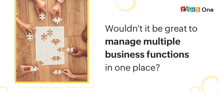 Zoho One connected business platform